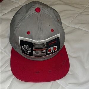 Nintendo Gray and Red NES Controller Cap one size fits most